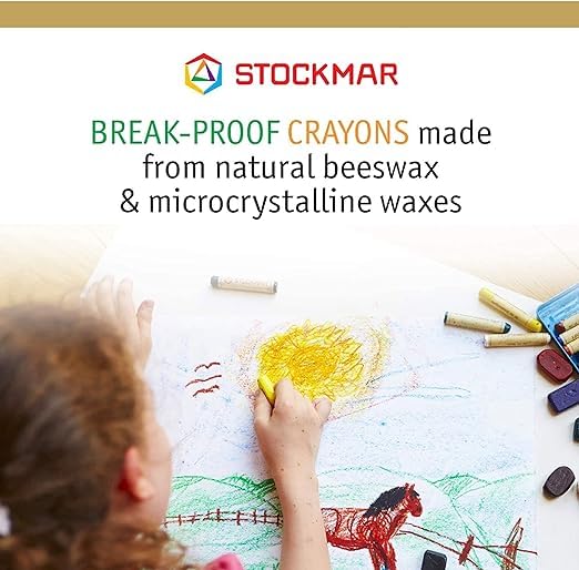 STOCKMAR Wax Crayons - 12 Colors in Cardboard Box - Image 2